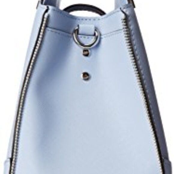 NWT Rebecca Minkoff Leather Soft Blue Amorous Satchel Bag - Picture 3 of 11